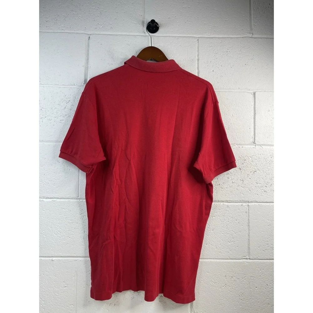 Polo Ralph Lauren Polo Shirt Mens L Red Excellent Short Sleeve Cotton Pony Logo
